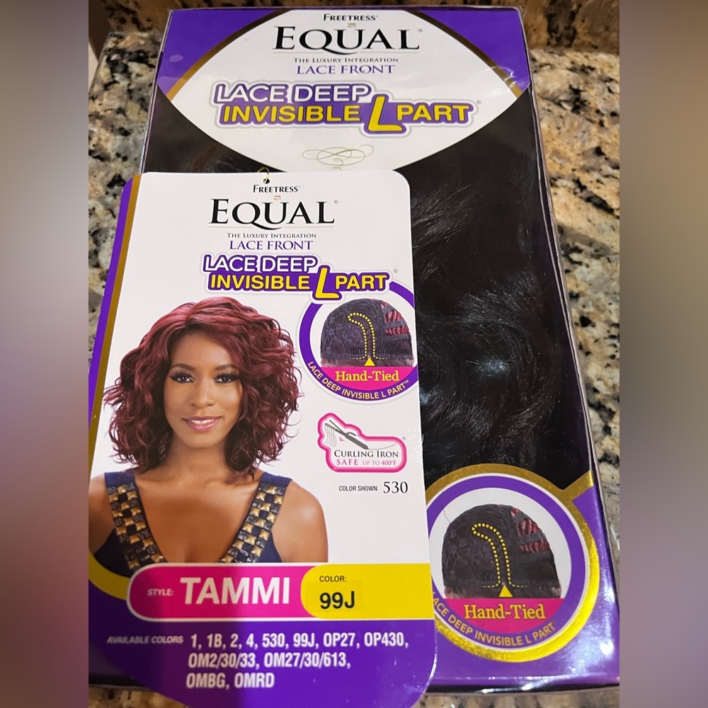 FREETRESS EQUAL WIG STYLE NAME:TAMMI Burgundy in Color